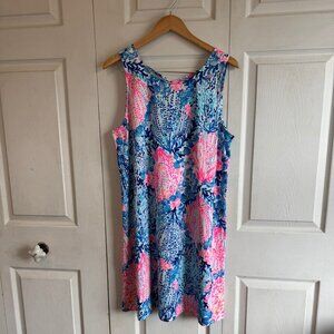 XL Lilly Pulitzer Kristen Swing Dress in Resort White Sway With Me